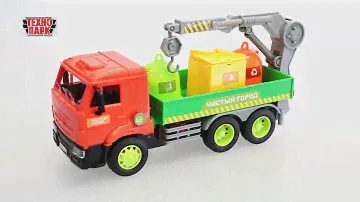 "Технопарк". Машинка "Камаз. Мусоровоз", 25 см (239786)