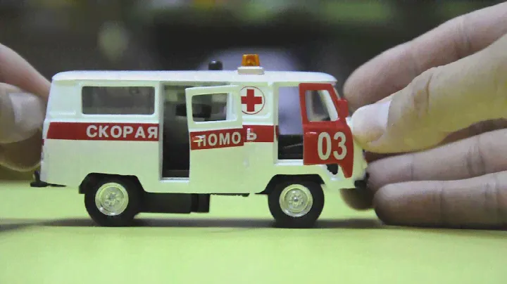 ТехноПарк 1:43 UAZ 39625 скорая помощь