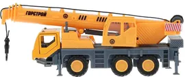 258729 Машина-модель "Технопарк" Автокран, 15 см, дверь, подвиж.дет., инерц. арт. SB-17-78-A-WB